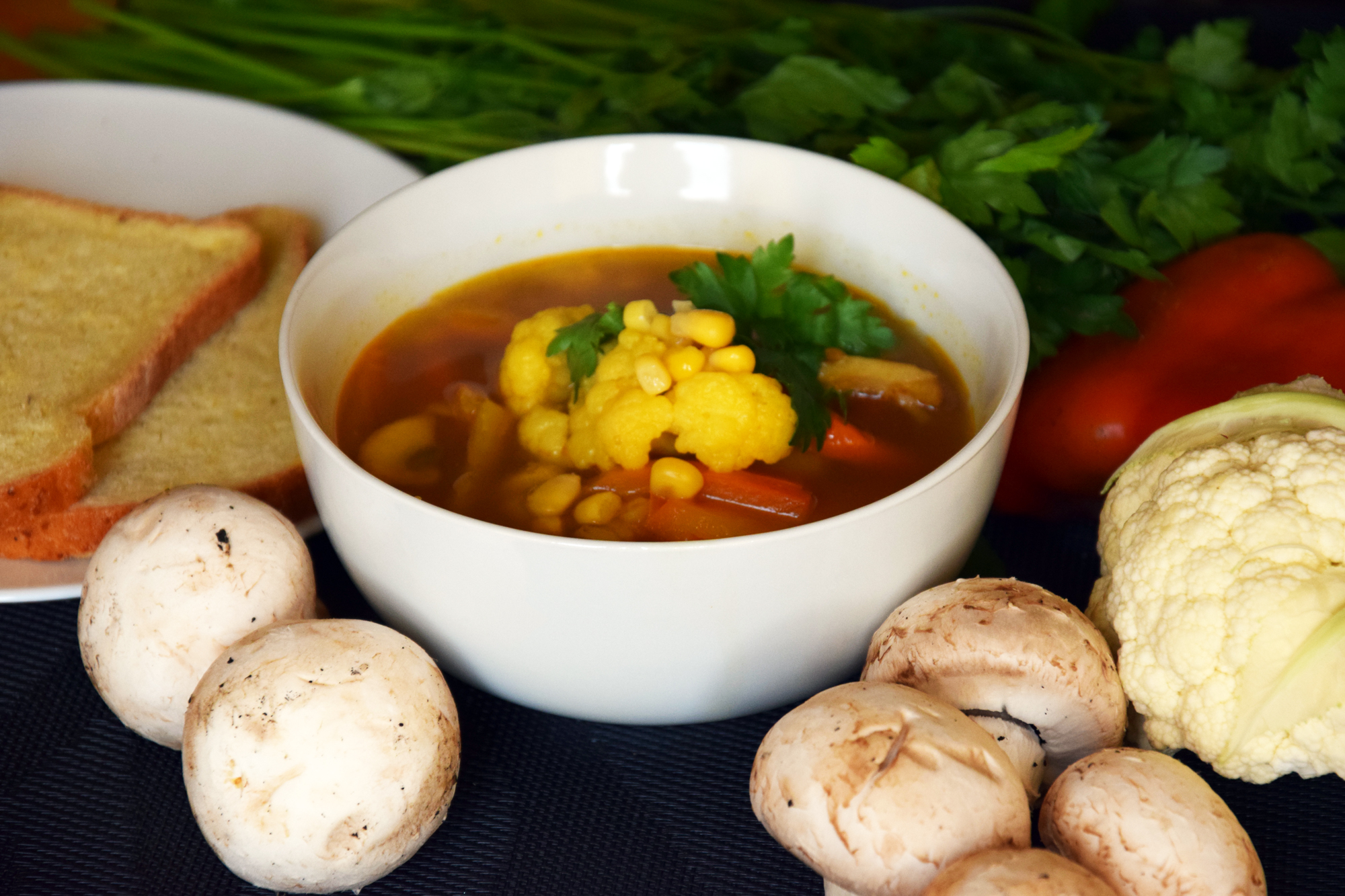 cauliflower-corn-bellpepper-soup